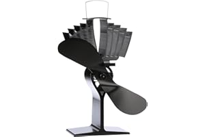 Ecofan AirMax - Ventilatore per stufa - Design classico potente - 175 CFM - Ideale per stufe a legna - Ventilatore termico per una circolazione dell'aria efficiente e risparmio di combustibile