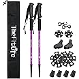 TheFitLife Hiking Walking Trekking Poles - 2 Pack With Antishock And Quick Lock System, Telescopic, Collapsible, Ultralight For Hiking, Camping, Mountaining, Backpacking, Walking, Trekking