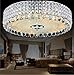 Produktbild Silver Crystal LED-Deckenleuchte modernen minimalistischen Kreis Wohnzimmer Schlafzimmer Esszimmer Fernbedienung SchalterSpg.Versorgungsteil 50-125w Gre 600 * 180mm