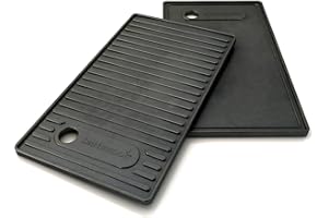 barbecook Piastra Universale per Barbecue a Gas, Piastra in Ferro Fuso, Accessori per Barbecue, 43x21cm