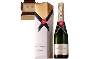 Moët & Chandon Champagne Imperial Brut 12% Con Estuche - Botella de Champan Moet Chandon x 75 cl Con Estuche Especial - ENVIO 24 H - Caja Reforzada - Mejor Selección ENOVINOS THE WINE BRAND
