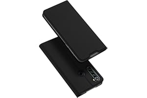 DUX DUCIS Funda Xiaomi Redmi Note 8T, PU Cuero Flip Folio Carcasa [Magnético] [Soporte Plegable] [Ranuras para Tarjetas] para Xiaomi Redmi Note 8T (Negro)