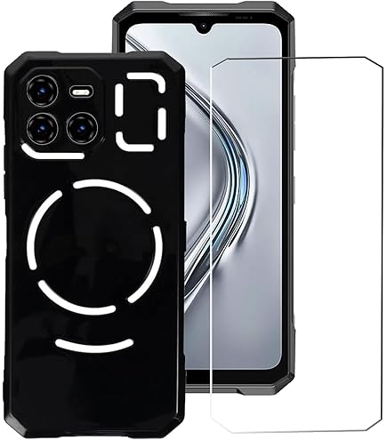 Wanglaism Cover For Doogee Blade GT Pro Phone Case And 2x Tempered Glass Screen Protector, Black Soft Silicone TPU Protective Bumper Case - View #4