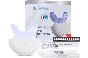 Betterwhite LED Teeth Whitening Kit with 4 Gel Syringes & Case | Formulated by Dentists | Professional Tooth Whitening for Sensitive Teeth | Enamel-Safe and Clinically Tested