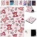 Produktbild E-Unicorn Samsung Galaxy Tab S3 9.7 Zoll T820N T825N Lederhülle Bär Muster Hülle Ledertasche Zubehör PU Leder Schutzhülle mit Kartenfach + TPU Silikon Rückseite Etui Flip Cover Wallet Smart Case Folio Tasche Tablet