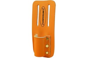 Silverline 783162 - Porta chiavi da ponteggio in pelle, 160 x 75 mm, marrone