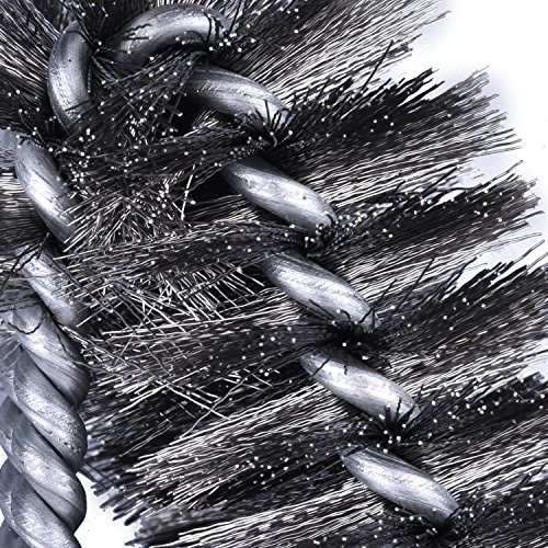 TTLIFE BBQ Grill Grill Reinigungsbürsten Waschreinigungsbürste Edelstahl /17,5 inch 3-Sided Lange mit Aufhängeöse - 6