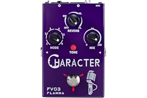 FLAMMA FV03 Vocal Effects Pedal Voice Processor Vocal Amplifier Stompbox Voice Changing Sounds Like Robot Male Female Baby with Delay Reverb Effects for Polishing Up Vocals Includes Guitar Playing