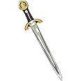 Liontouch - Noble Knight Sword, Red/Large - 58 cm | Medieval Pretend Play Foam Toy For Children With Golden Lion Theme | Safe Weapon & Battle Accessory For Boys’ Dress Up & Costumes