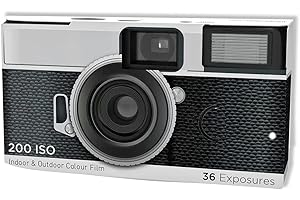 RETROSNAPS Disposable Camera - 36 Photos + Flash - Expired - Indoor & Outdoor Colour Film - ISO 200 - UK Based Brand