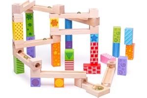 Bigjigs Toys Circuit de Billes | Jouet pour Enfant | Cadeau Enfant | Joeut Traditionnel | Apprendre en Jouant