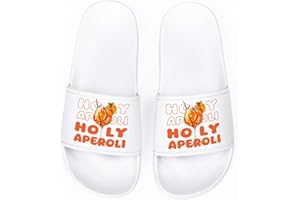 YYSWSAKY Aperol Badelatschen, Schlappen für Herren & Damen, Lustige Hausschuhe, Aperol Spritz Motiv Badelatschen, Badeschuhe für Aperol Spritz Liebhaberinnen und Aperol Fans