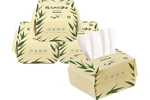JINYUDOME Bamboo Baby Dry Wipes For Sensitive Skin, Ultra Soft and Gentle,7.9 x 7.9 inch Multi-purpose. 50 Wipes/pack, 4pack…