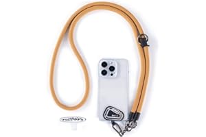 project-cb Handy Umhängeband 1,Handyband Pads 2,Universelles Verstellbares Handy Trageband,Umhängen,PUmhängen für den Hals,Handy Lanyard,Handy Anhänger(Khaki)