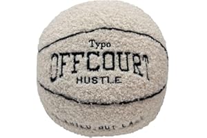 Akayoo Offcourt Basketball Pillow,basketball Pillows,basketball Cushion,sport Ball Pillow, New Funny Ball Shaped Throw Pillows Children's Room Decoration,Cute Basketball Christmas Pillows
