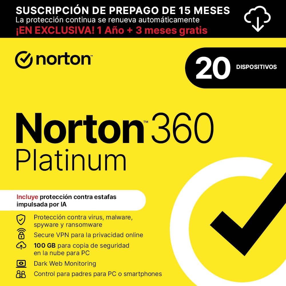 Qualité de Fabrication & Durabilité : Norton 360 Platinum 2026 Antiv rus 20 Disposi