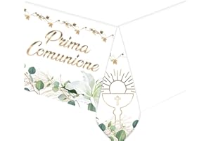 PuntoCasaStore TOVAGLIA IN PLASTICA FESTA PRIMA COMUNIONE 140x270 CM DECORAZIONE FESTA