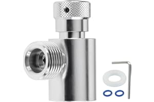 Aupoko CO2 Zylinderadapter TR21.4 auf W21.8 für Soda Hersteller Maschine & CO2 Druckminderer Aquarium & Selbst Gemachter Bierfassregler, CO2 Adapter CO2 Flaschenadapter