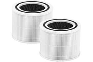 BAMBOOST 2 filtri di ricambio per purificatore d'aria LEVOIT Core 200S, 3 in 1 H13-True HEPA core 200-RF