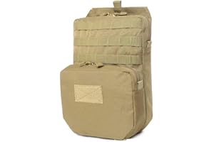 GOCHEER Tactical 3L Mochila de hidratación 1050D Correas Impermeable Molle Bolsa de Agua al Aire Libre, Juego CS Accesorios Chaleco Militar Bolsa de Caza