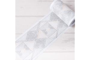 GUEST RUYUNLAI Borde del papel pintado Estilo moderno ligero Auto Adhesivo del Papel Pintado del PVC Cenefa autoadhesiva para decoración de pared de cocina baño 10.6cm X 1000cm