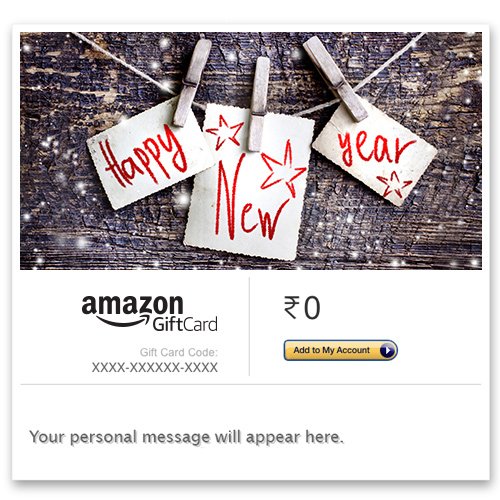 Amazon.in New Year Offer Amazon Gift Cards Gift Cards