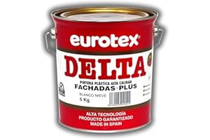 EUROTEX Pintura exterior Delta Fachadas Plus color Marfil, Formato - 5 kg.