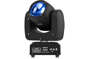 PUZILOZA 100W Cabeza Móvil Moving Head Beam RGBW LED Escenario luz Foco Luces de Discoteca para Fiesta Disco DJ Club Show Bar Boda