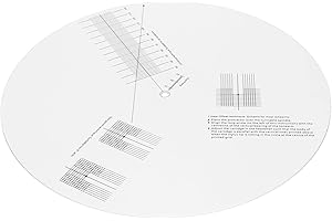 Plattenspieler-Kalibrierungs-Stroboskop-Disc, Plattenspieler-Phono-Drehzahlmesser, LP-Stroboskop-Disc, Kalibrierungs-Entfernungsmesser, Kopfkalibrierung, 33/45/78 U/min für Schallplattenspieler