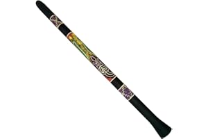 Didgeridoo, Hand-Painted Didge with Indigenous Australian Lizard Design - World Rhythm MDI001