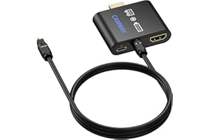 CAMWAY Adaptateur Audio HDMI vers HDMI+Optique pour Fire TV Stick, Extracteur Audio hdmi 4K avec Sortie SPDIF TOSLINK,5.1 Canaux Dolby DTS, Convertisseur pour Barre de Son,Fire TV Stick 4K Max/4K/Lite