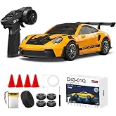 Kumoyu 1:43 Profesyonel Mini Drift RC Araba 911 4WD 15 KM/H Hız Metal Alaşım G&ouml;vde EPS Stabilizasyonu Tam Orantılı &Ccedil;ift Modlu
