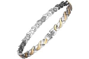 BioMag Magnetic Bracelets for Women Titanium Steel with Strong Magnets Heart-Shaped Bracelet