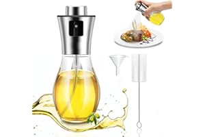 PROJECTFONT Spray Olej Opryskiwacz Oleju 200 ml Parownik Kuchenny Nebulizator Żywności dla Frytkownicy Powietrza Butelka Spray Kuchnia Przezroczysta Akumulator Ergonomiczny przenośny wielofunkcyjny