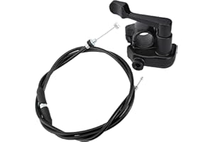 SOAJEE Thumb Throttle Cable Accelerator Control Assembly for 49cc 50cc 70cc 90cc 110cc 125cc 140cc 150cc 200cc 250cc Engines Motorcycle ATV Scooter Go Kart Chopper 4 Wheeler Pit Dirt Mini Bike Kandi