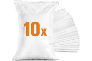 TK THERMALKING 10 Sacchi di sabbia antiallagamento vuoti – Sacco per alluvioni – Sacchi per raccolta olive (40 x 60 cm)