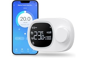 MIUCDA Termostato inteligente para calefacción y enfriamiento, termostato de pared, funciona con pilas, para montaje en superficie, termostato de calefacción WiFi para calderas de gas con error de voz