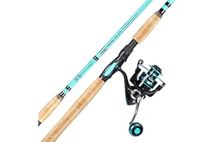 Sougayilang 7 Fishing Rod and Reel Spinning Combo, 2 Piece Fishing Rod, Size 4000 Reel, Right/Left Handle Position, Suitable for Inshore Fishing