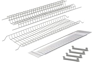 inferramenta SCOLAPIATTI Acciaio Inox con vaschetta raccogli gocce (86 CM per pensili da 90 CM)