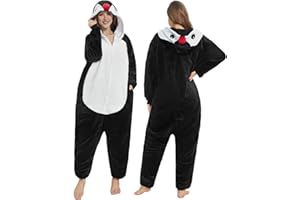 JONRRYIN Piżama Zwierzęta Dorosły Unisex Kombinezon, Zwierzęca Piżama Onesie Kostium, Piżama Kigurumi Anime Sleepwear Kombinezon Cosplay Zestaw na Halloween, karnawał