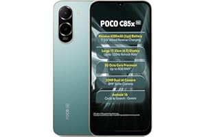 POCO C85X 5G Smartphone, Emerald Green, 4GB RAM, 64GB Storage