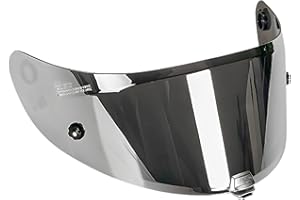 Guajiro - Visor Compatible with HJC HJ26 | RPHA11 and RPHA70 (CARBON) | Motorcycle Visor with Pinlock Anti-fog and Tear-off | Reinforced Polycarbonate Material (Silver)