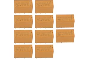 Be In Your Mind 10pcs Relais de Puissance de Carte PCB HK19F 8 broches DC 12V Remplacement pour Équipements Électroniques de Système de Contrôle Automatique de Communication à Télécommande