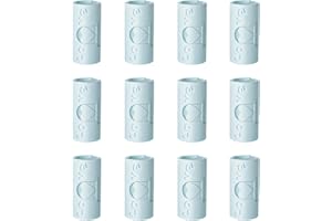 WASAII 12 PCS Bed Sheet Clips, Bed Sheet Grippers Sheet Clips for Bedding Sheet Holder Fasteners Bedding Accessories Reusable Plastic Sheet Clips Duvet Cover Clip Food Snack Bag Clip (12*Blue)