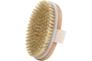 ACZYQWS Bamboo Bristle Palm Brush for Gentle Grooming, for Dog, Cat, Puppy with Short Hair Smooth Coats, Handmade from Natural Sustainable Bamboo, Brown