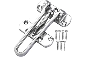 ANWANGDA Door Chain Lock for Front Door, Swing Bar Door Guard Lock, Door Security Chain Lock, Anti-Theft Internal Door Safety Latch, Door Chain Latch for Home Apartment Hotel Dormitory(Silver)