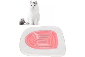 CACACOOK Katzentoiletten Trainingsset, Universal Wiederverwendbare Katzentoilette Trainer, Katzen WC-Sitz Toiletten Training System, Katzentoilette Katzenklo Toilettensitz Trainingssystem für Haustier(B)
