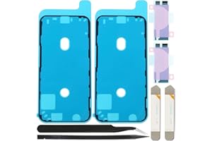 ZHUROUPU Pegatina Adhesiva precortada de 7 Piezas compatibles con el Adhesivo de Pantalla LCD y la Cinta Adhesiva de Pegamento Interno (5.4 Pulgadas/Negro)