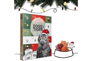 DOGS' N TIGER Calendario dell'Avvento per gatti di Dogs'n Tiger – Snack naturali e di alta qualità in 85% carne dietro ogni porta, senza zucchero e cereali per tutti i gatti