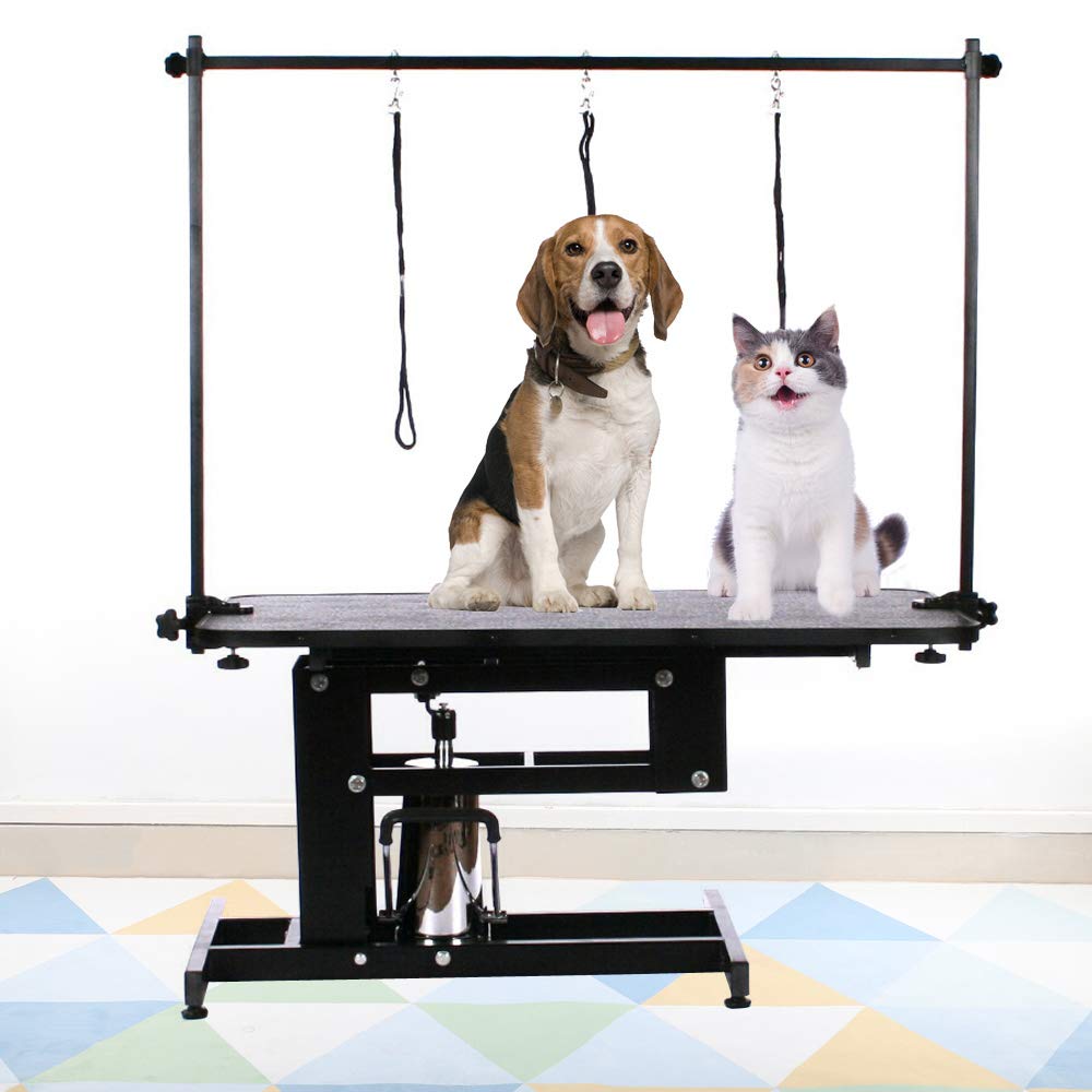 The Fellie Hydraulic Dog Grooming Table Adjustable Professional Heavy